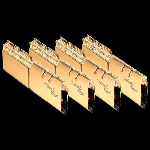 G.SKILL Trident Z ROYAL (Gold) 32 GB (4x8GB) DDR4 3200MHz Memory