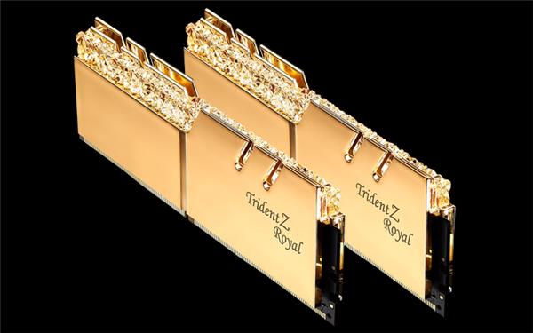 G.SKILL Trident Z ROYAL (Gold) 16GB(2x8GB) DDR4 3600MHz Memory(Open Box)