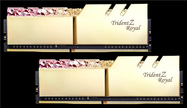 G.SKILL Trident Z ROYAL (Gold) 16GB(2x8GB) DDR4 3600MHz Memory(Open Box)