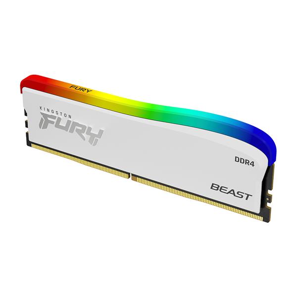 Kingston Fury Beast White RGB 16GB (2x8GB) {Speed (MHz)} White(Open Box)