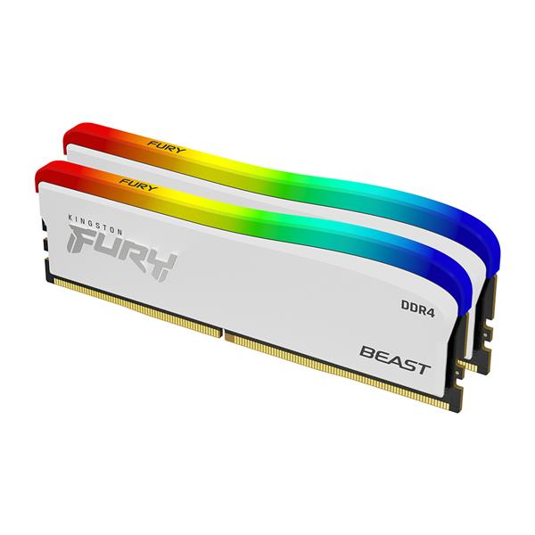 Kingston Fury Beast White RGB 16GB (2x8GB) {Speed (MHz)} White