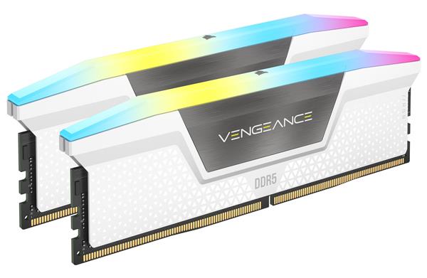 CORSAIR Vengeance RGB 64GB (2x32GB) DDR5 6000MHz CL30 White