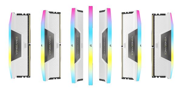 CORSAIR Vengeance RGB 64GB (2x32GB) DDR5 6000MHz CL30 White