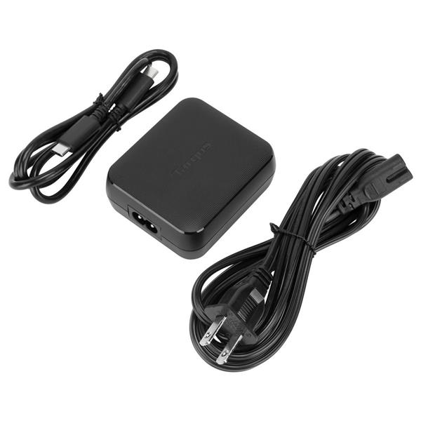 Targus 65W AC Power Adapter with USB-C and USB-A Ports(Open Box)