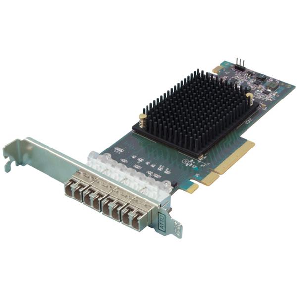 ATTO Celerity FC-164P - Host bus adapter - PCIe 3.0 x8 - 16Gb Fibre Channel x 4 (CTFC-164P-000)