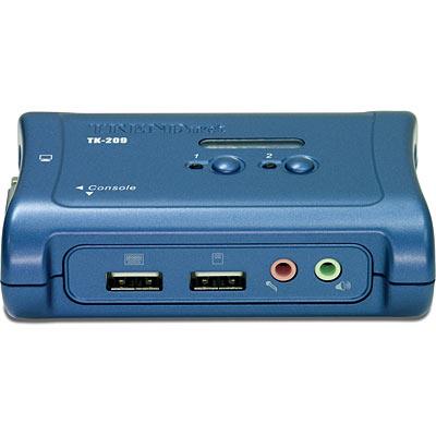 TRENDnet (TK-209K) 2-Port USB KVM Switch Kit w/ Audio(Open Box)