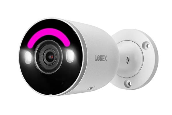 Lorex Fusion 4K 16 Camera Capable (8 Wired + 8 Fusion Wi-Fi) 2TB Wired NVR System with 8 Bullet Cameras Featuring Smart Security Lighting