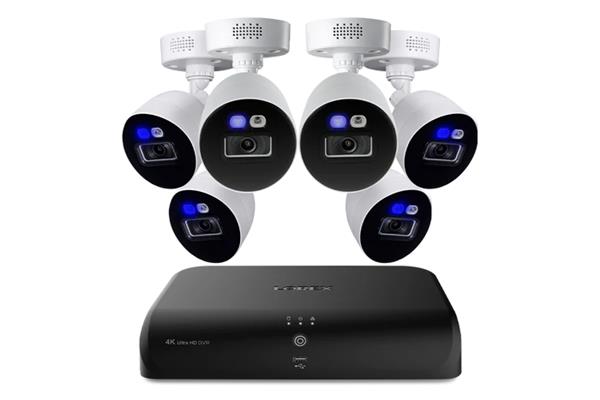 Lorex Fusion 4K 12 Channels (8 Wired and 4 Fusion Wi-Fi) 2TB Wired DVR System with Smart Deterrence Cameras