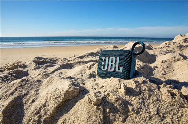 JBL Go 4 Ultra-Portable Waterproof Bluetooth Speaker, Blue