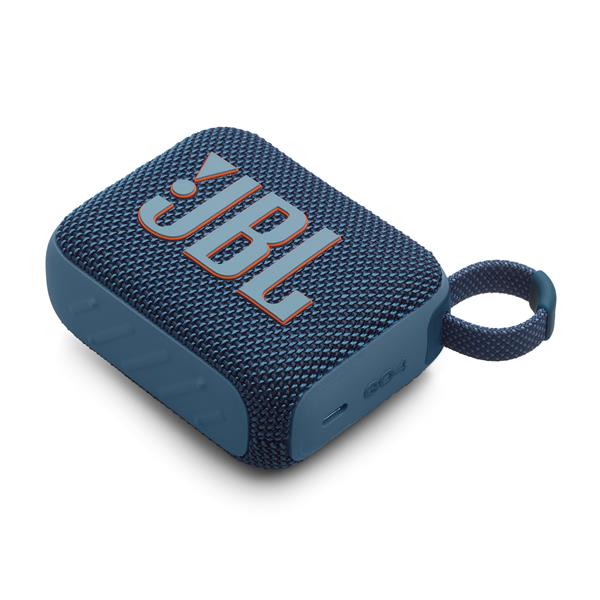 JBL Go 4 Ultra-Portable Waterproof Bluetooth Speaker, Blue