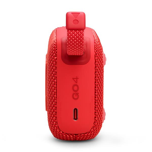 JBL Go 4 Ultra-Portable Waterproof Bluetooth Speaker, Red