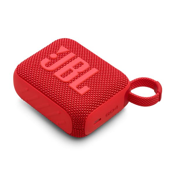 JBL Go 4 Ultra-Portable Waterproof Bluetooth Speaker, Red