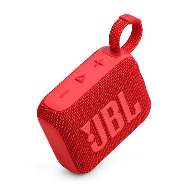 JBL Go 4 Ultra-Portable Waterproof Bluetooth Speaker, Red