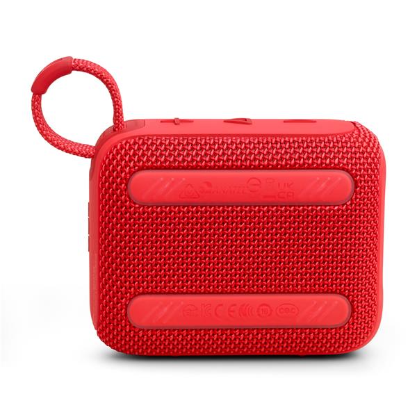 JBL Go 4 Ultra-Portable Waterproof Bluetooth Speaker, Red