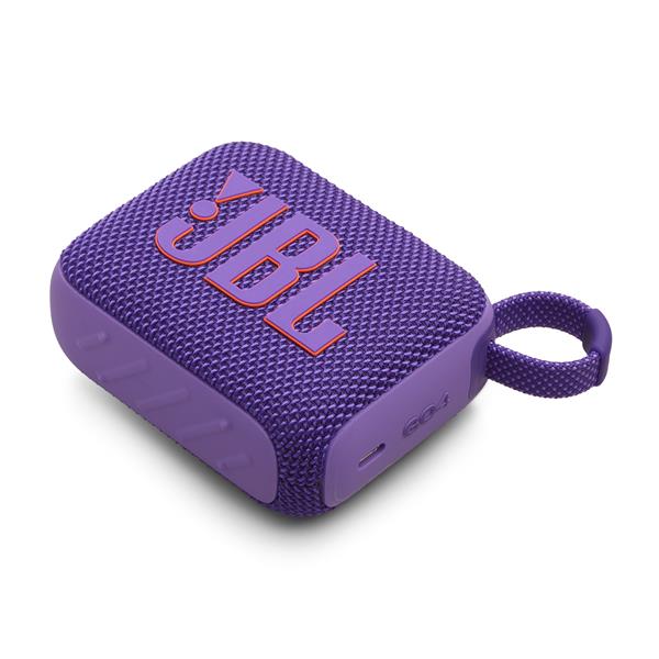 JBL Go 4 Ultra-Portable Waterproof Bluetooth Speaker, Purple