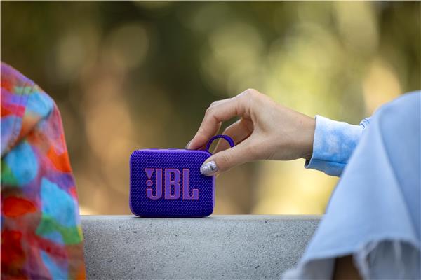 JBL Go 4 Ultra-Portable Waterproof Bluetooth Speaker, Purple