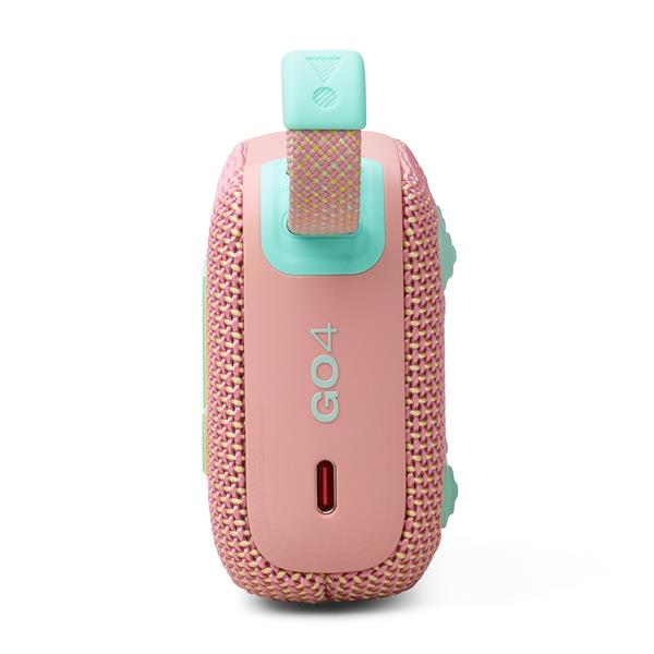 JBL Go 4 Ultra-Portable Waterproof Bluetooth Speaker, Pink