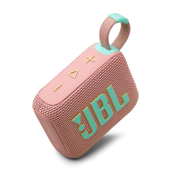 JBL Go 4 Ultra-Portable Waterproof Bluetooth Speaker, Pink