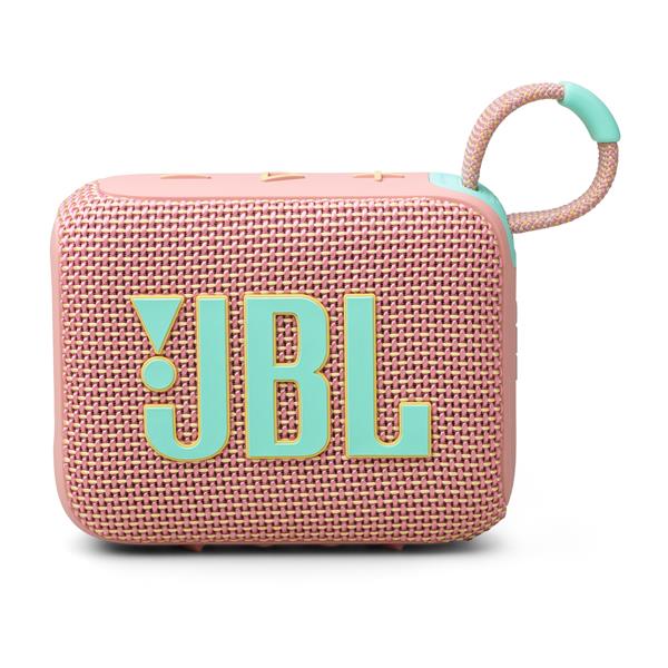 JBL Go 4 Ultra-Portable Waterproof Bluetooth Speaker, Pink