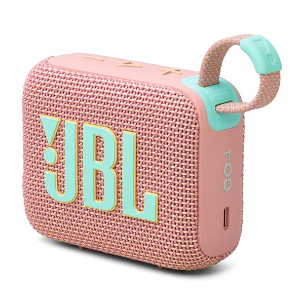 JBL Go 4 Ultra-Portable Waterproof Bluetooth Speaker, Pink