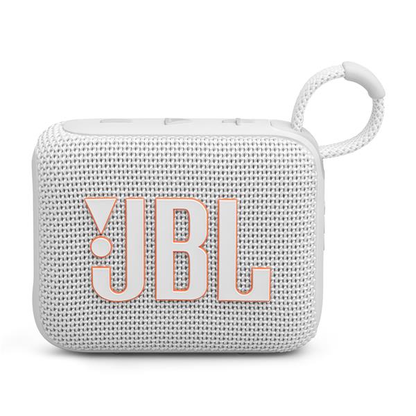 JBL Go 4 Ultra-Portable Waterproof Bluetooth Speaker, White