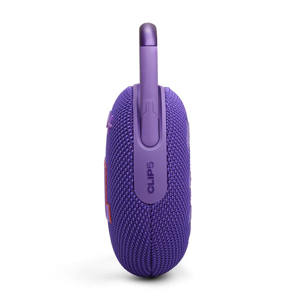 JBL Clip 5 Ultra-Portable Waterproof Speaker, Purple