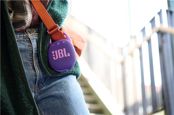 JBL Clip 5 Ultra-Portable Waterproof Speaker, Purple