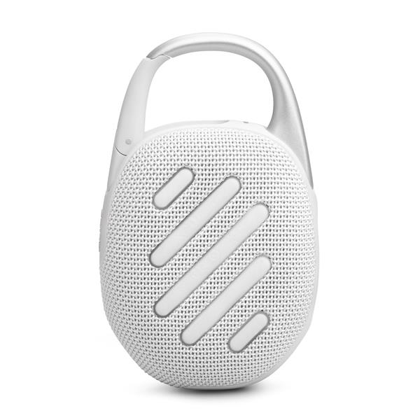 JBL Clip 5 Ultra-Portable Waterproof Speaker, White