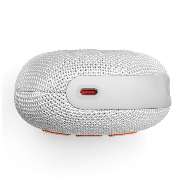 JBL Clip 5 Ultra-Portable Waterproof Speaker, White