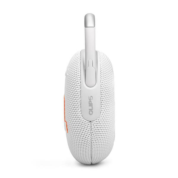 JBL Clip 5 Ultra-Portable Waterproof Speaker, White