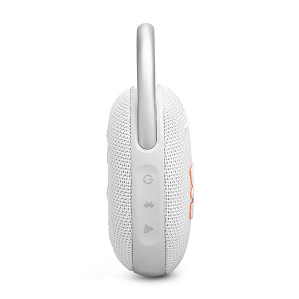 JBL Clip 5 Ultra-Portable Waterproof Speaker, White