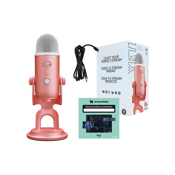 Logitech Blue Yeti Premium USB Gaming Microphone - Pink Dawn