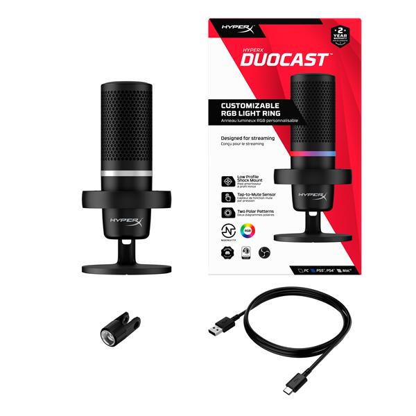 HYPERX DuoCast – RGB USB Condenser Microphone