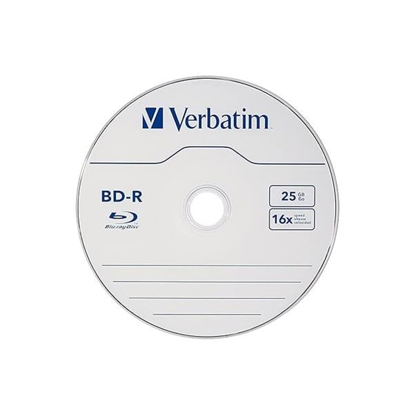 Verbatim BD-R 25GB 16X with Branded Surface, 25pk Spindle (97457)