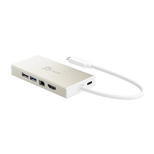 j5create 5-in-1 USB-C Multiport Adapter with Power Delivery(Open Box)