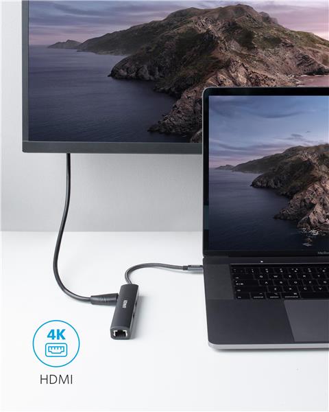 Anker 5-in-1 USB-C Hub, HDMI 4k30hz + Ethernet + 3xUSB-A 3.0