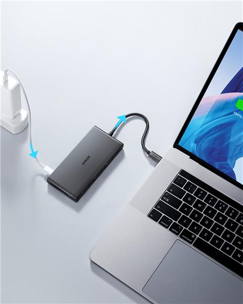 Anker 552 USB-C Hub (9-in-1, 4K HDMI) with 100W Power Delivery(Open Box)