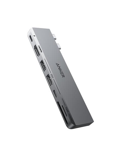 Anker 547 USB-C Hub (7-in-2, for MacBook), Compatible with Thunderbolt