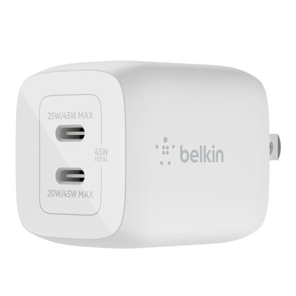 Belkin BOOSTCHARGE 45W Dual USB-C GaN Wall Charger