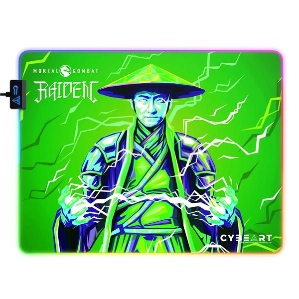 CYBEART Raiden-Mortal Kombat RGB Gaming Mouse Pad(Large-450x350x4mm)