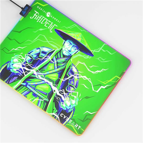 CYBEART Raiden-Mortal Kombat RGB Gaming Mouse Pad(Large-450x350x4mm)