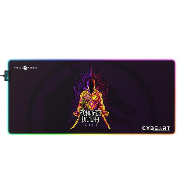 CYBEART Cole Young-Mortal Kombat RGB Gaming Desk Mat(XXL-900x400x4mm)