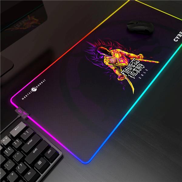 CYBEART Cole Young-Mortal Kombat RGB Gaming Desk Mat(XXL-900x400x4mm)