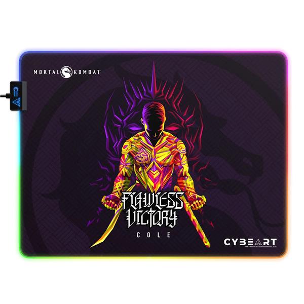 CYBEART Cole Young - Mortal Kombat RGB Gaming Mouse Pad