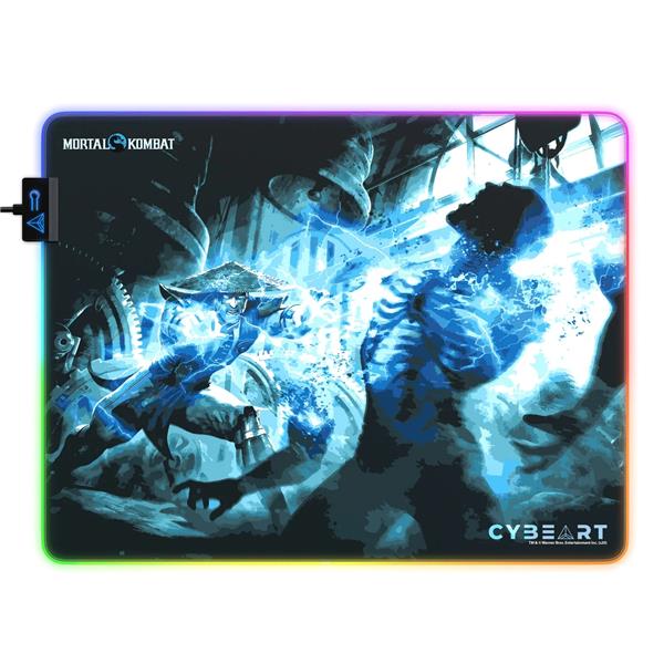 CYBEART Mortal Kombat - Raiden RGB Gaming Mouse Pad