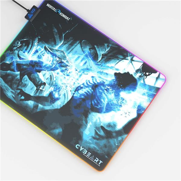 CYBEART Mortal Kombat - Raiden RGB Gaming Mouse Pad