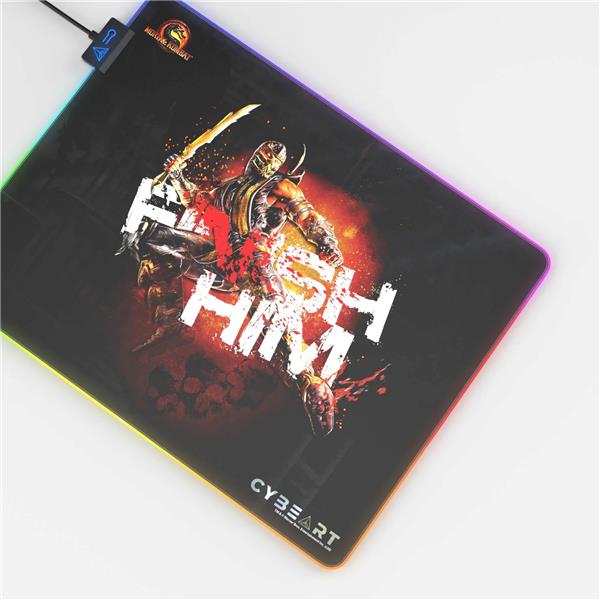 CYBEART Mortal Kombat - Finish Him RGB Gaming Mouse Pad