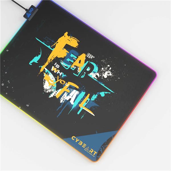 CYBEART  Batman - Fear is Why You Fail RGB Gaming Mouse Pad