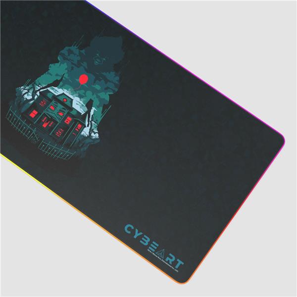 CYBEART IT - Nightmare RGB Gaming Desk Mat (XXL - 900x400x4mm)