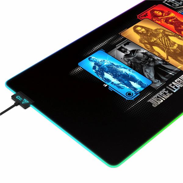 CYBEART Justice League 1.0 RGB Gaming Desk Mat (XXL - 900x400x4mm)